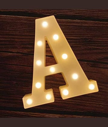 MIRADH LED Marquee Lights, Sign Letter-A , LED Strips Yellow