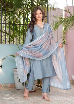 Beautiful Embroidered Kurta Sets-M