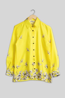 Bestselling Designer Bird Shirt For Women-XXS / Daffodil Yellow / SH0030-DPLZ00171-2.1-NIL-NIL-NIL-NIL-THY08-FS001-NIL-BT0015-12-NIL-NIL