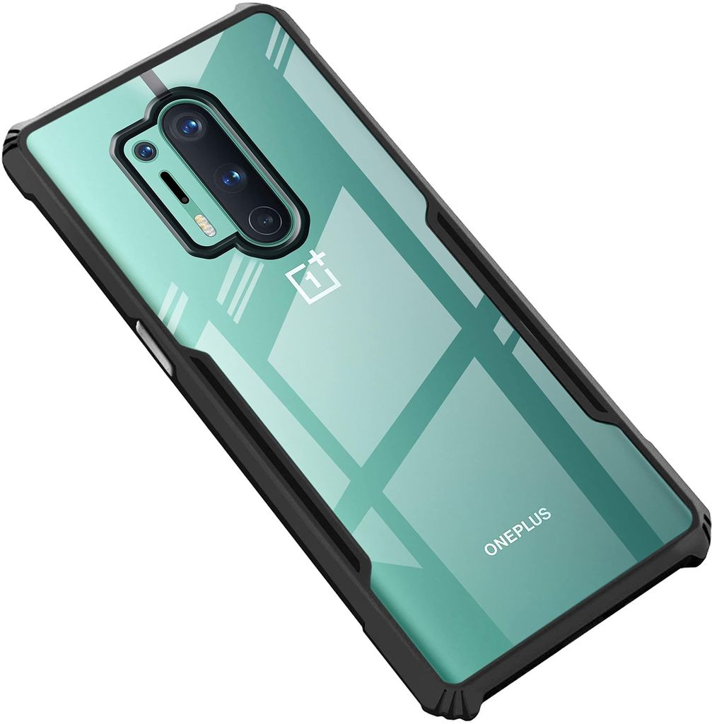PLUGTECH Slim Shockproof Case | Matte Black Soft | Drop Protection | Precise Cutouts | Premium Mobile Cover for OnePlus 8 Pro