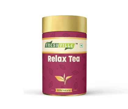 Freshville Relax Tea 15 Days Pack Improves Sleep and Reduces Stress with Herbs 50gram Freshville Relax Tea 15 Days Pack Improves Sleep and Reduces Stress with Herbs 50gram