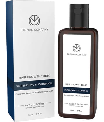 The Man Company Hair Growth Tonic with 3% Redensyl & Jojoba Oil | Promotes Strength, Volume, Controls Hair Fall - 100ml