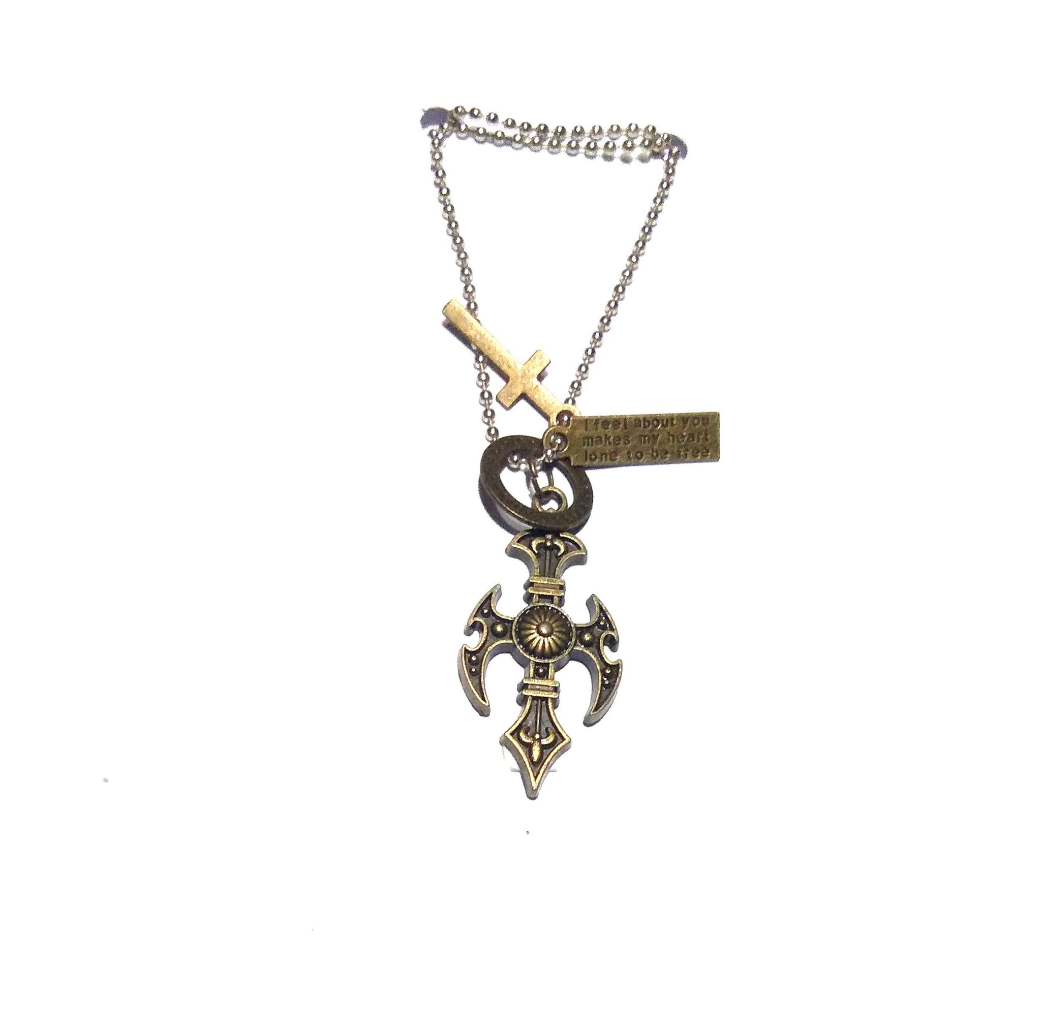 Nawani Silver Copper Pendant Locket Necklace for Men and Women