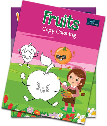 Fruits Copy Coloring Books For Kids