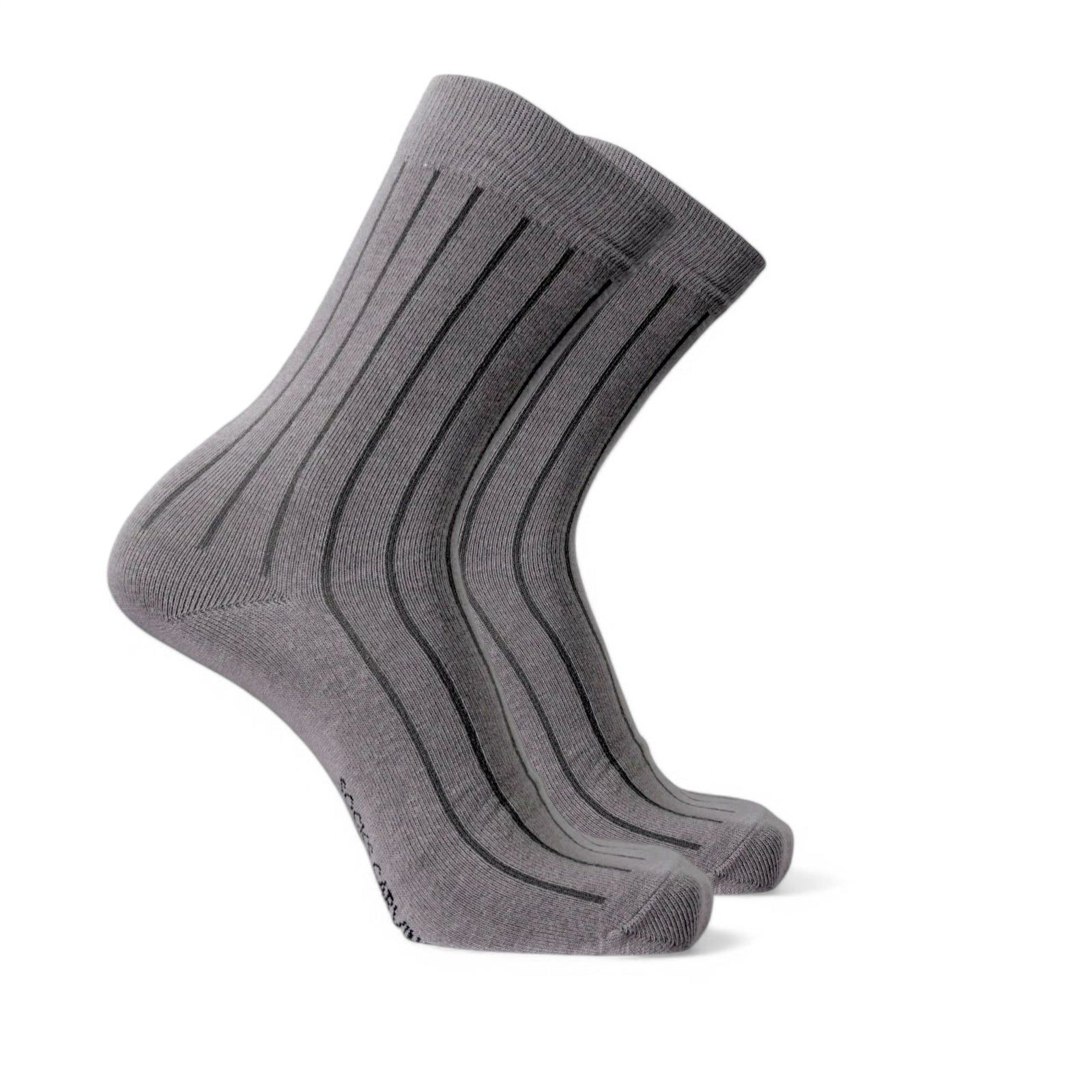 SOLIDCOLOR- GREY-Pack of 1-Pair