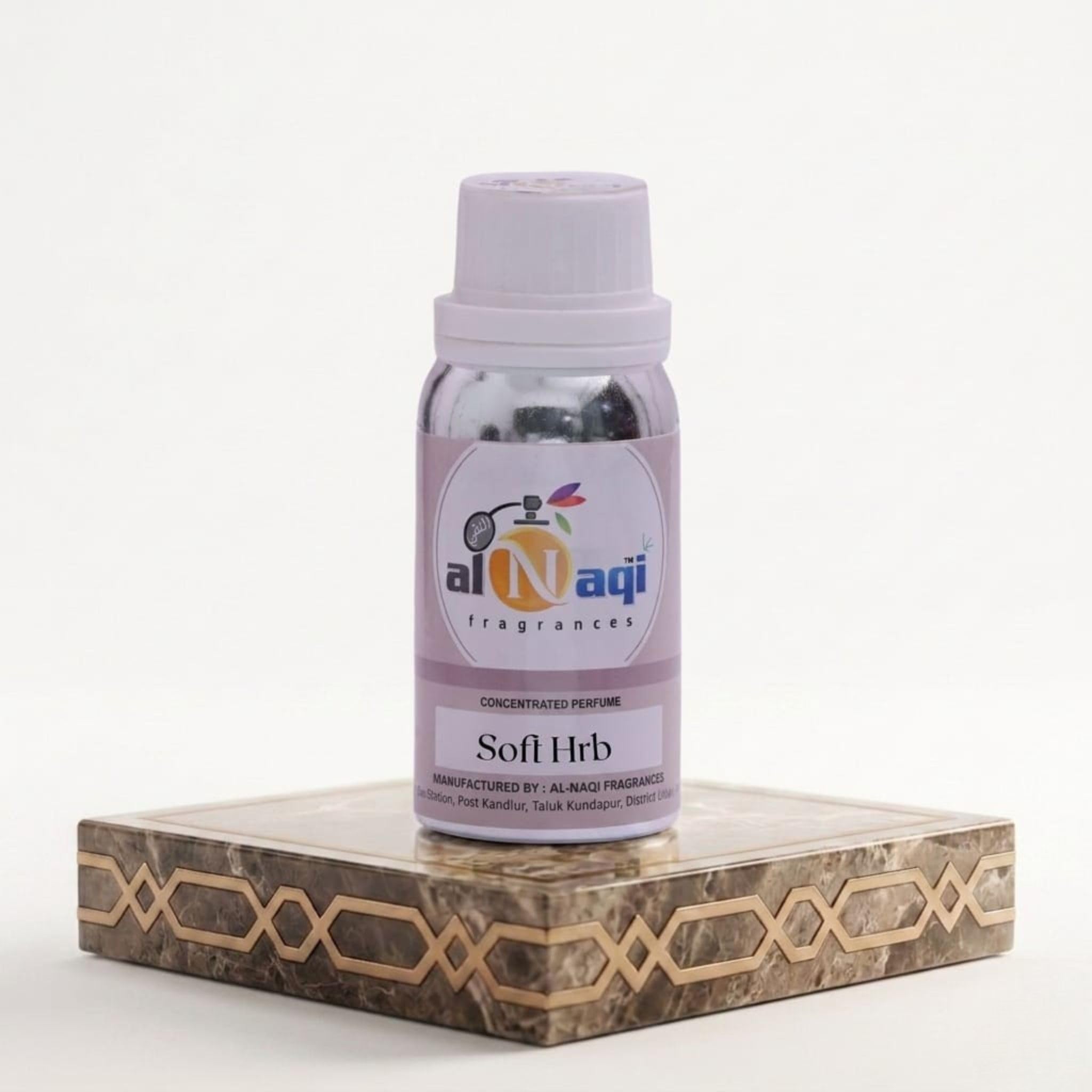 alNaqi SOFT HRB 100g - Premium Artisanal Unisex Perfume, Long-Lasting Fresh Mint & Basil Blend, Soothing Botanical Aroma with Soft Musk for Daily Calm & Professional Freshness