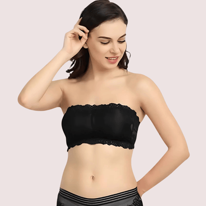 Soft and Stretchable Wirefree Tube Top Bra for Comfort