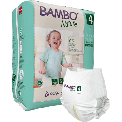 Eco-friendly Pant style Diapers with Wetness Indicator - L Size