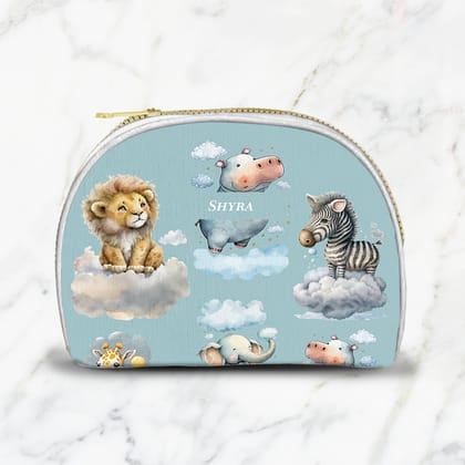 Lofty Animals Kids Pouch-Blue Light Turquoise / Small