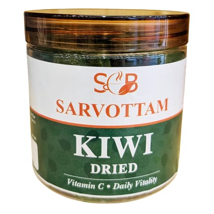 Sarvottam Premium Dried Kiwi Slices 250g Box | Naturally Sweet & Tangy | Healthy Fiber-Rich Snack | Immunity Boosting Dry Fruit