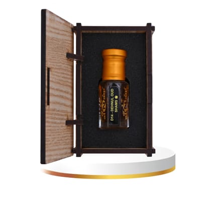 alnaqi fragrances Dehnul Oud Shams Attar/Perfume Oil, Arabian Attar, Alcohol-Free Roll-On, Long-Lasting Attar, Strong Arabic Fragrance, Unisex Concentrated Perfume Oil