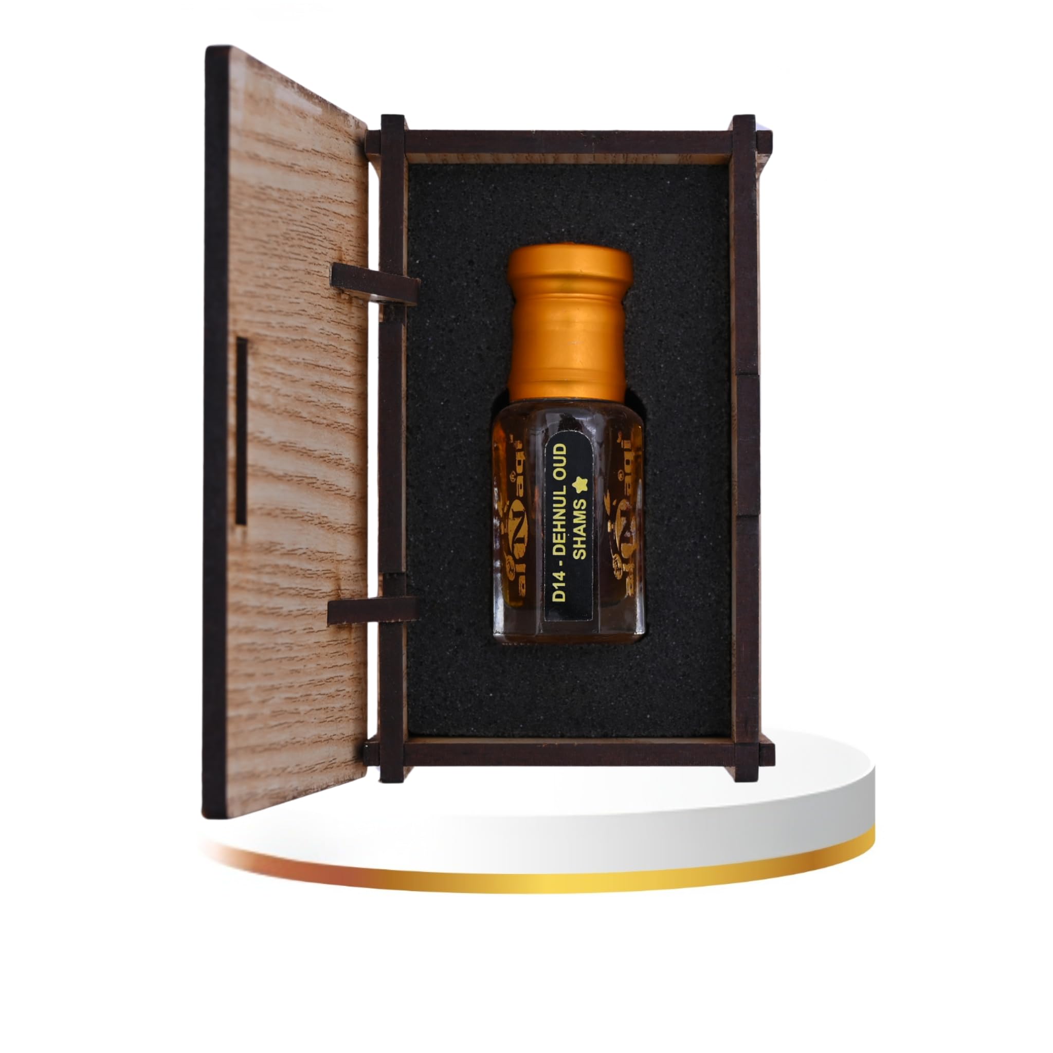 alnaqi fragrances Dehnul Oud Shams Attar/Perfume Oil, Arabian Attar, Alcohol-Free Roll-On, Long-Lasting Attar, Strong Arabic Fragrance, Unisex Concentrated Perfume Oil