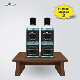 PARK DANIEL Natural pH Balanced Men Intimate Wash- Hygine Care Expert Combo pack of 2 bottles of 100 ml(200 ml) (2 x 100 ml)