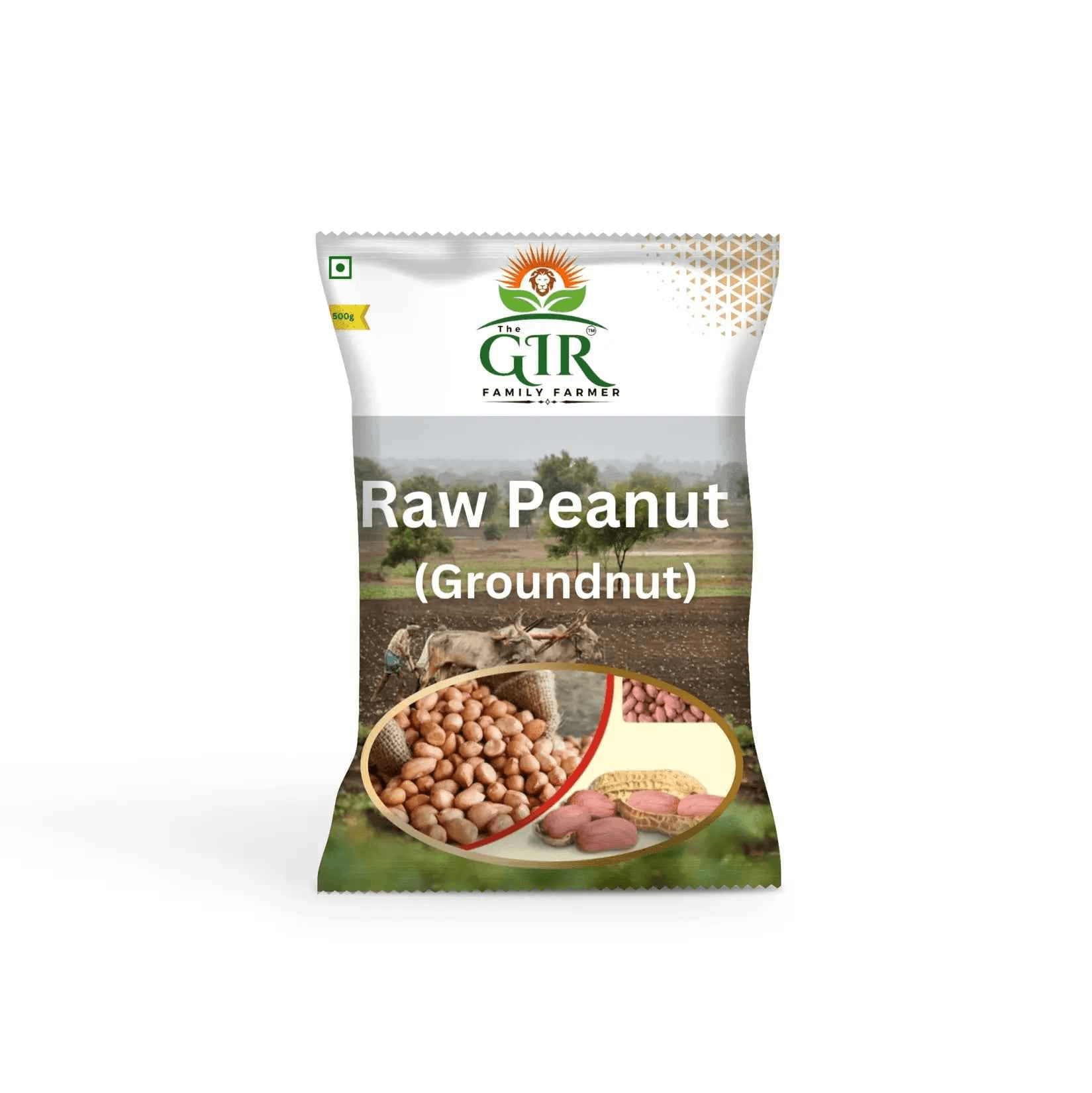 THE GIR FARMER Raw Peanuts 300g Pack - Natural Snack