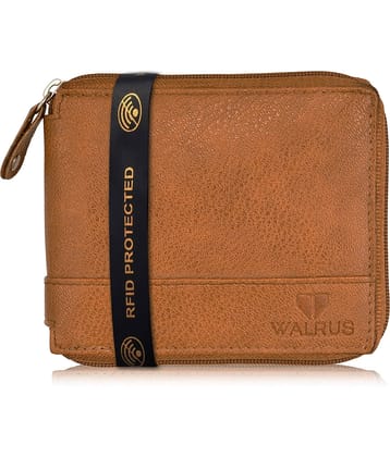Walrus Faux Leather Brown Casual Regular Wallet