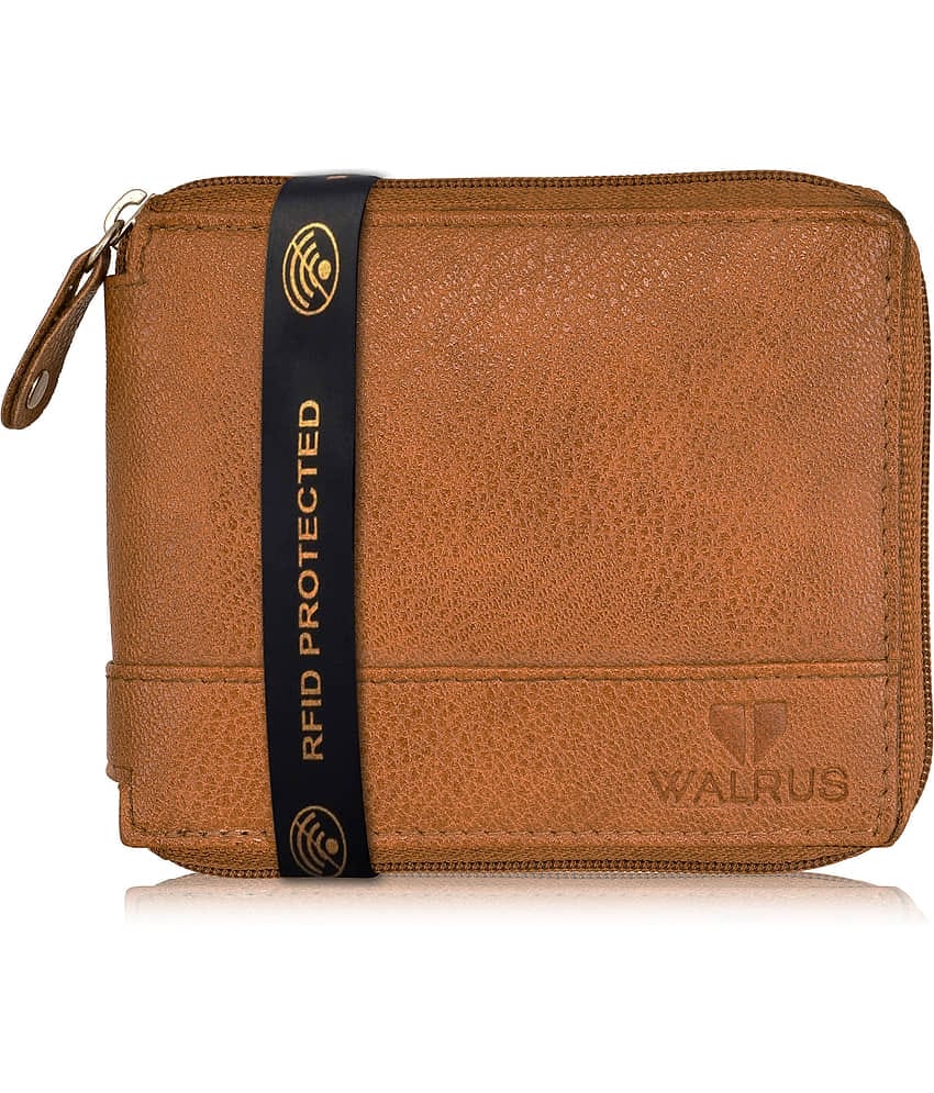 Walrus Faux Leather Brown Casual Regular Wallet