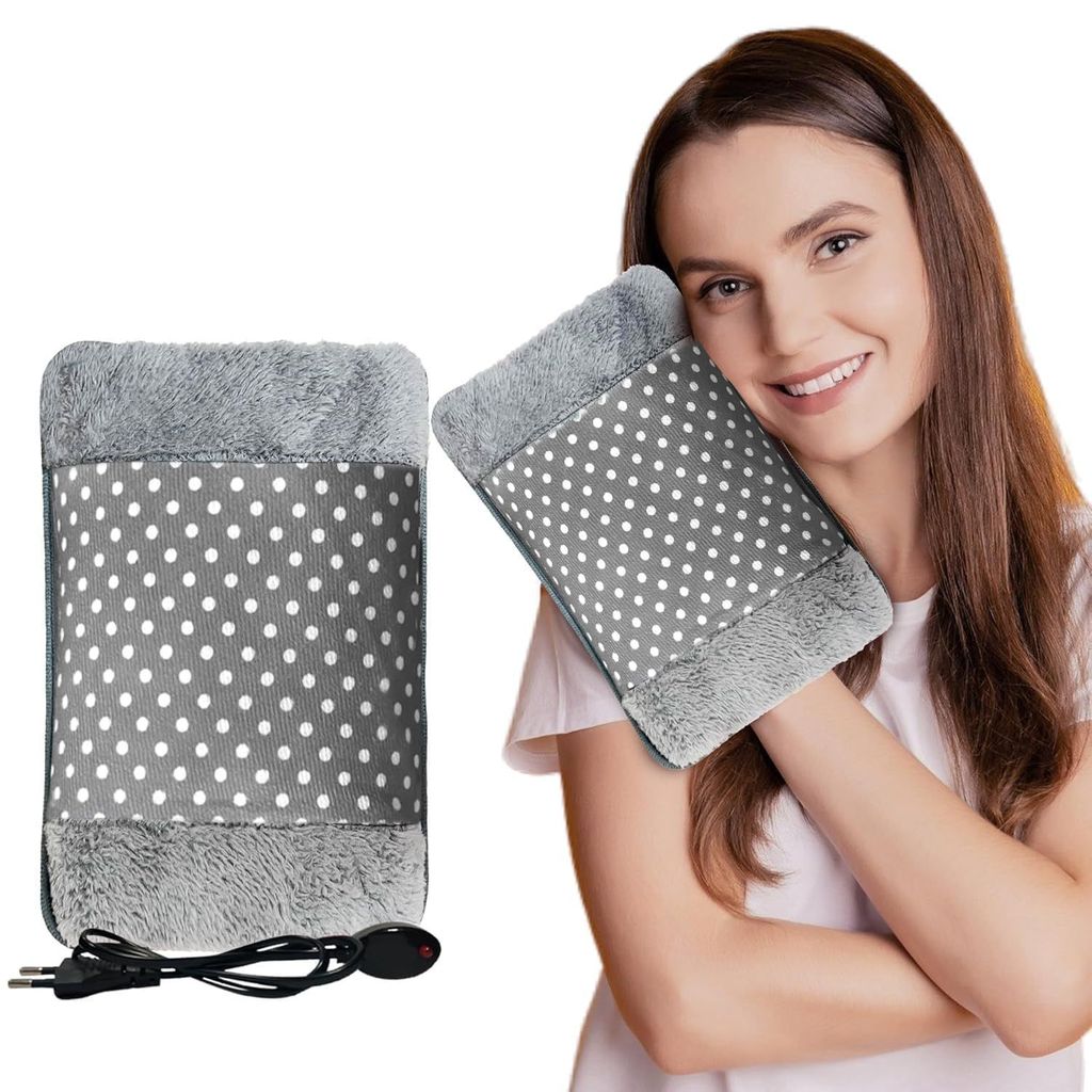 Denzcart Multicolor Electric Heating Pad for Pain Relief, Rechargeable Hot Water Bottle with Auto Shut-off