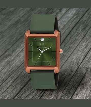 CHARLIEKEEN Green Silicon Analog Men's Watch