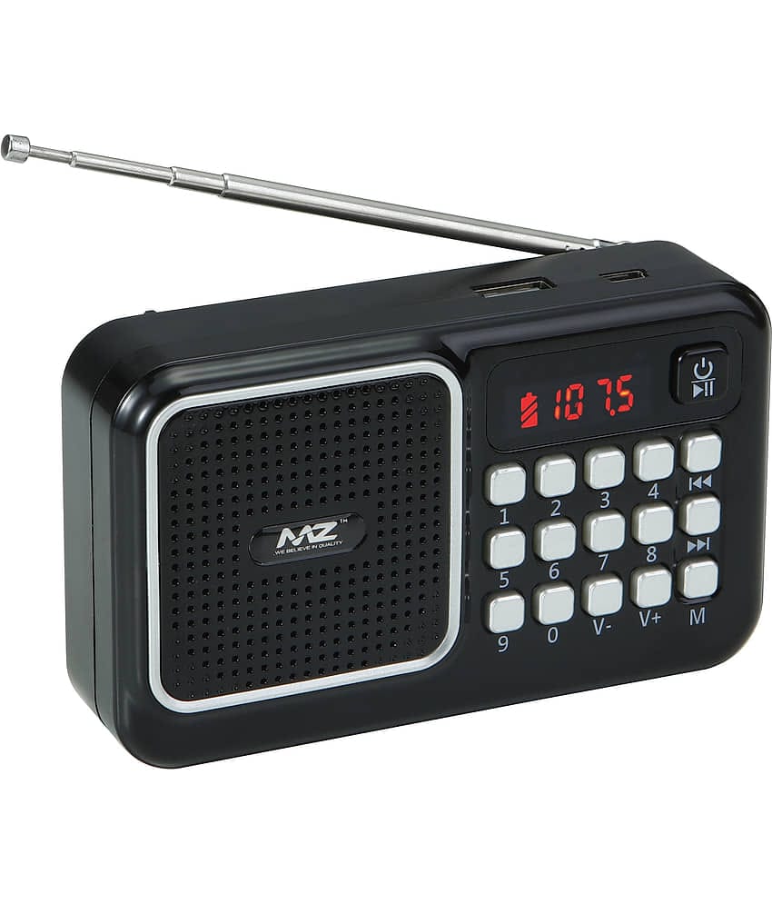 MZ M41VP 5 W Bluetooth Speaker Bluetooth V 5.0 with SD card Slot Playback Time 6 hrs Black