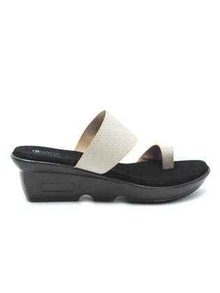 Delco Evening Wear Fancy Chappals-36 / Gold