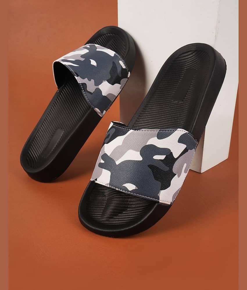 PERY PAO Blue Men's Slide Flip Flop