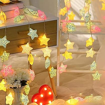 Star String Lights LEDs Fairy Lights Outdoor Indoor Garden Lights for Patio Gazebo Bedroom Party and Christmas Decoration 3M