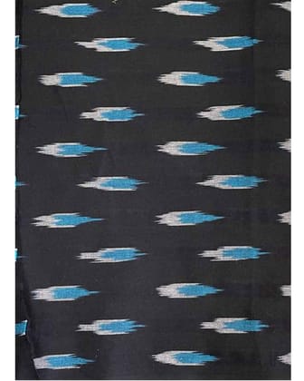 POCHAMPALLY IKAT COTTON BLACK COLOR FABRIC-1.5 METERS