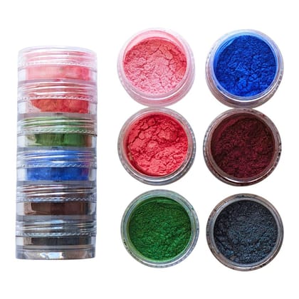 6 Color Mica Powder Set for Resin Art