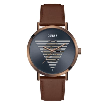 Guess Men 44 mm Navy Dial Analog Watch- GW0503G4-Navy