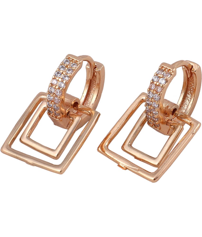Shankhraj Mall latest design Rose Gold Plated A.D Earing  For Women Or Girl