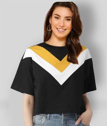 Dream Beauty Fashion Women's Cotton Blend Regular Top ( Black )