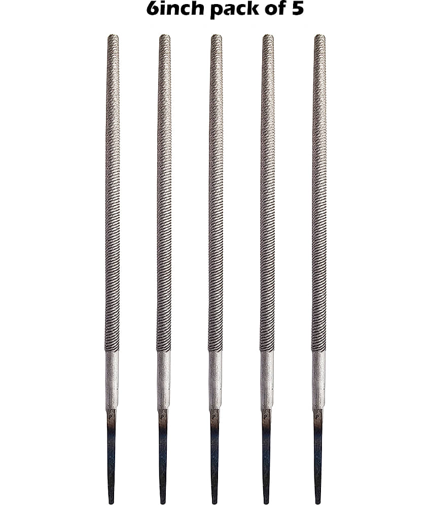 Round Engineer's File Tool 6Inch (125mm) (Pack Of 5) File & Rasp Round