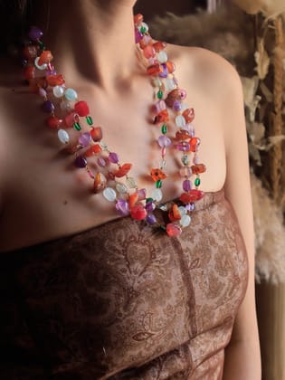 Azam Multicolored Necklace-Multicolored