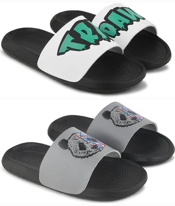 PERY PAO Multi Color Men's Combo Slipper