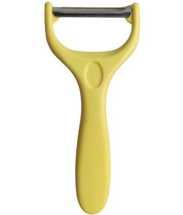 BLUE HOME AND KITCHEN Yellow Stainless Steel Vegetable Peeler ( Pack of 1 )