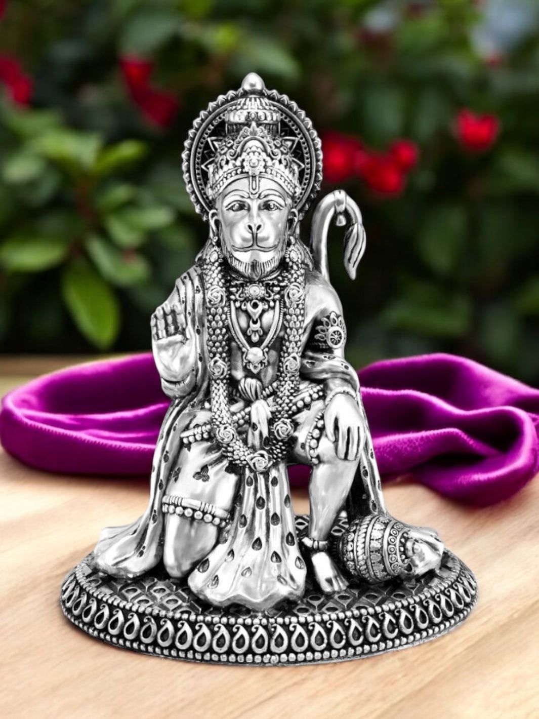 Pure Silver Hanuman Idol-145 gm