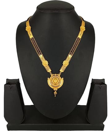 SHANKH-KRIVA - Gold Mangalsutra ( Pack of 1 )