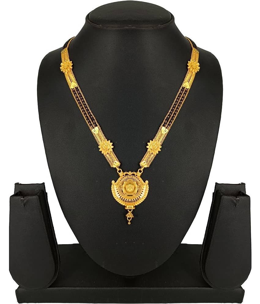 SHANKH-KRIVA - Gold Mangalsutra ( Pack of 1 )