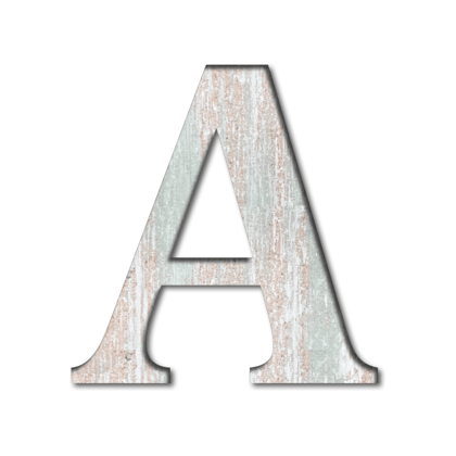 A To Z Wooden Alphabet , Numbers, and Signs For Kids Room and Nursery Décor-A / 9 Inch