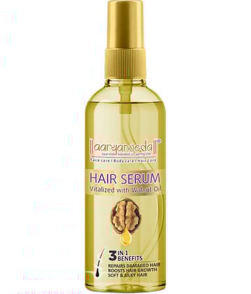 Aaryanveda Vitalized Hair Serum with Walnut Oil for Nourishing & Frizz Control ,100 ml (Pack of 1)