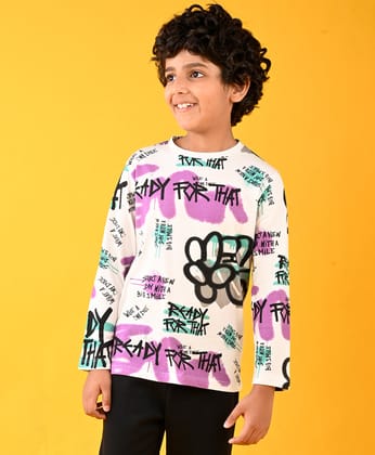 READY FOR THAT FUN LONG SLEEVES T-SHIRT - WHITE-1-2 YEARS / 2N / WHITE