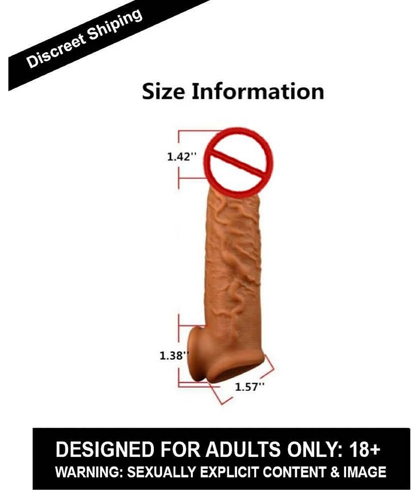 KING BIG JUMBO 8.75 Inch Penis Extender Dragons Reusable Washable Silicone Sleeves