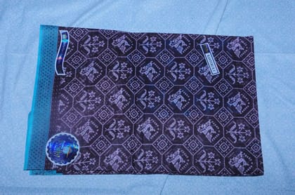 Elegant Blue Silk Saree with Intricate Blouse Design