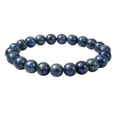 Natural Crystal 8mm Azurite Bracelet (Dark Green)-PID64927 Natural Crystal 8mm Azurite Bracelet (Dark Green)-PID64927