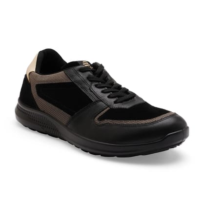 Kansas EK-12 Men Black Casual Shoes-40/6