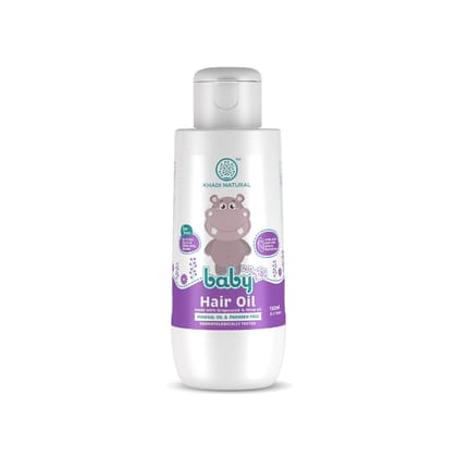 Khadi Natural Baby Hair Oil with Grapeseed and Olive - Lightweight and Non-Sticky Formula - 150ml