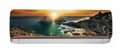 DreamKraft Nature View AC Sticker (Multicolor PVC Vinyl, 30cm X 91cm)