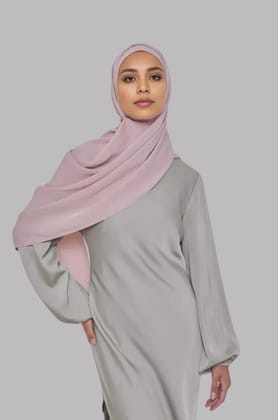 Matching  Medina Silk Hijab & Undercap set - Pink-Pink