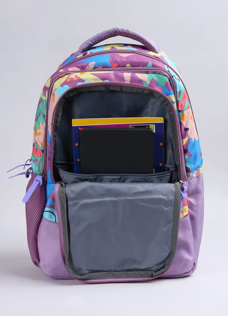 PB Pearlbags Polyester Water Resistant Casual Backpack With Laptop Sleeve For School For Boys and Girls