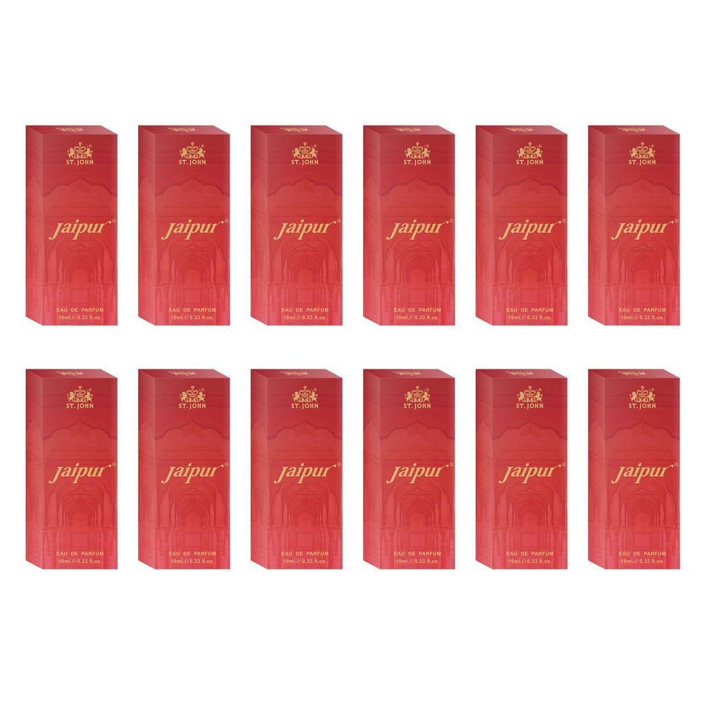 ST.JOHN Jaipur Long Lasting Perfume 10ml (Pack of 12)